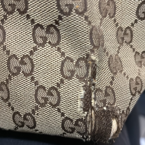 Authentic GUCCI Britt Tote Bag GG Canvas Leather - Picture 10 of 16